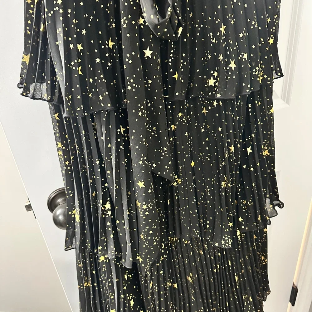 Alex Marie halter gold and black star dress starfall ball dress - Picture 4 of 13
